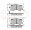 COMLINE ADB31208 Brake Pad Set, disc brake